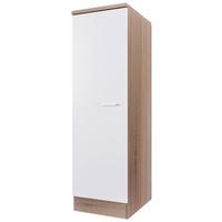 Geschirrschrank Samoa B: 50 cm Weiß/Sonoma Eiche Dekor - Weiß/Sonoma Eiche, KONVENTIONELL, Holzwerkstoff (50/168,5/60cm) - FlexWell