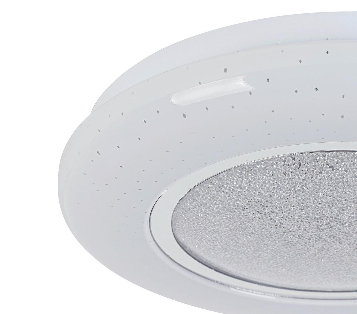 Led-deckenleuchte Elma - Chromfarben/Weiß, MODERN, Kunststoff/Metall (26/5,5cm) - Luca Bessoni