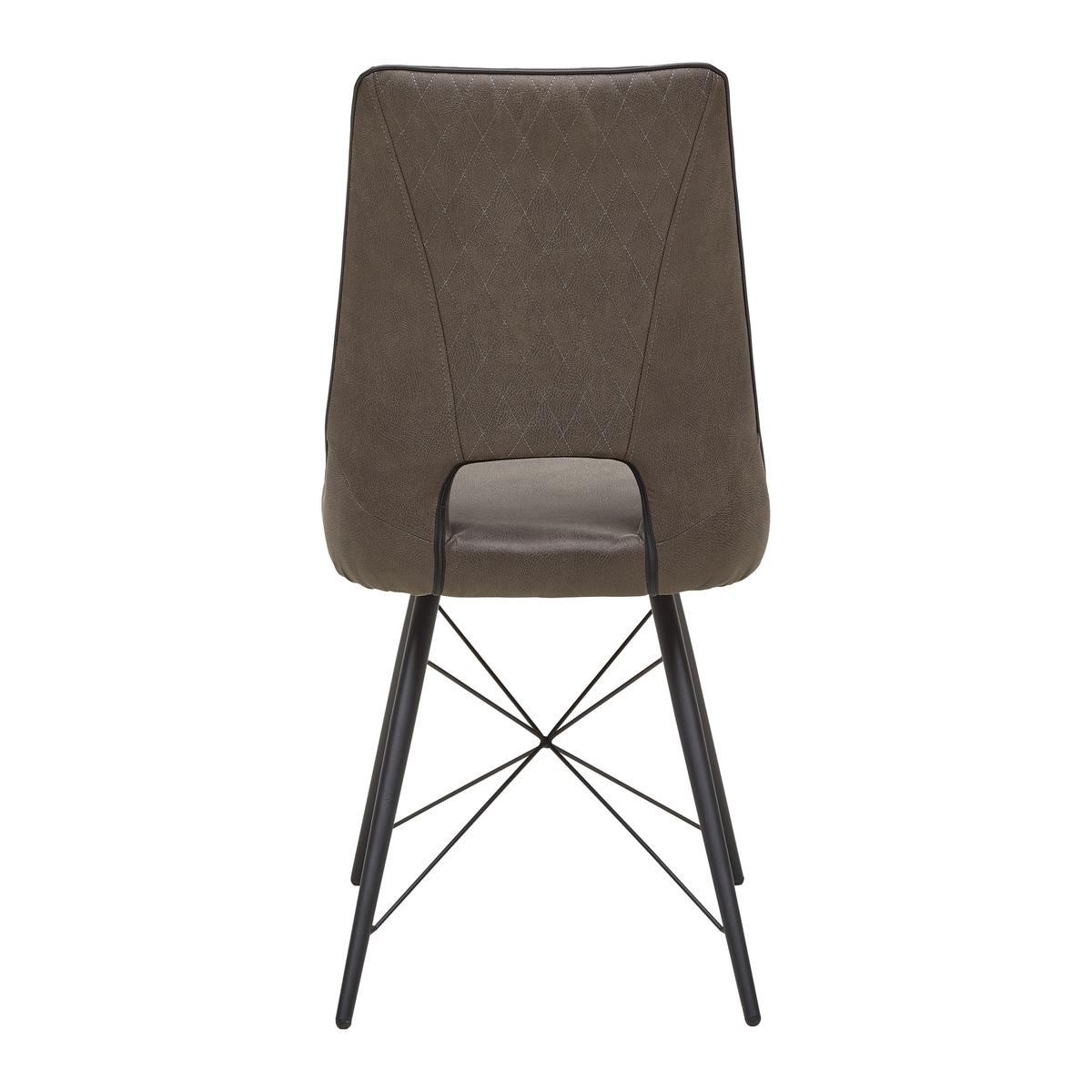 Židle Celina, šedá - šedá/černá, Moderní, kov/dřevo (47/91.5/62cm) - Mömax