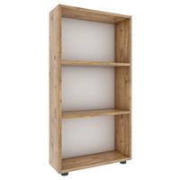 Regal Bulas B: 56cm Honigeiche Dekor - Honigeiche/Schwarz, MODERN, Holzwerkstoff (56/108/20cm) - MID.YOU