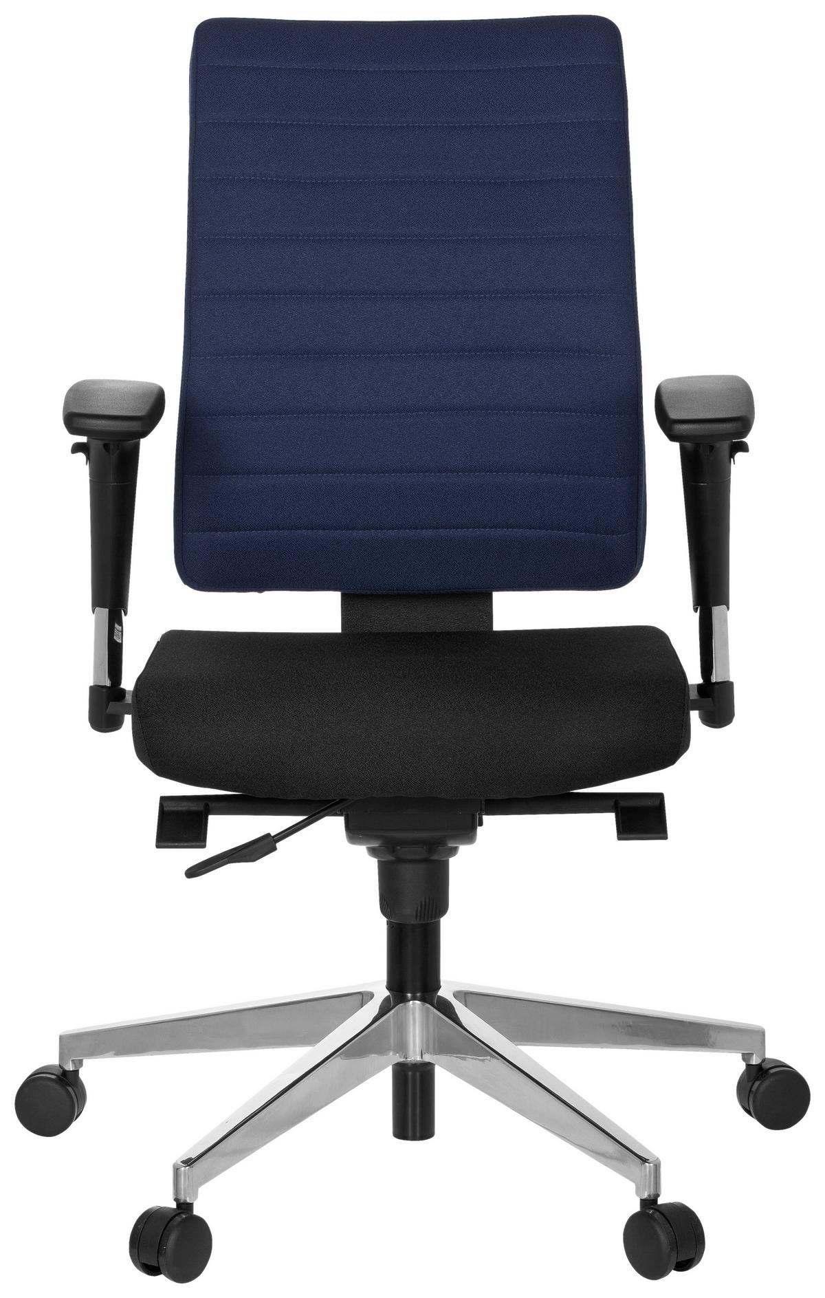 Drehstuhl Pro-Tec 350 Blau/Schwarz - Chromfarben/Blau, MODERN, Kunststoff/Textil (57/123/45cm) - MID.YOU