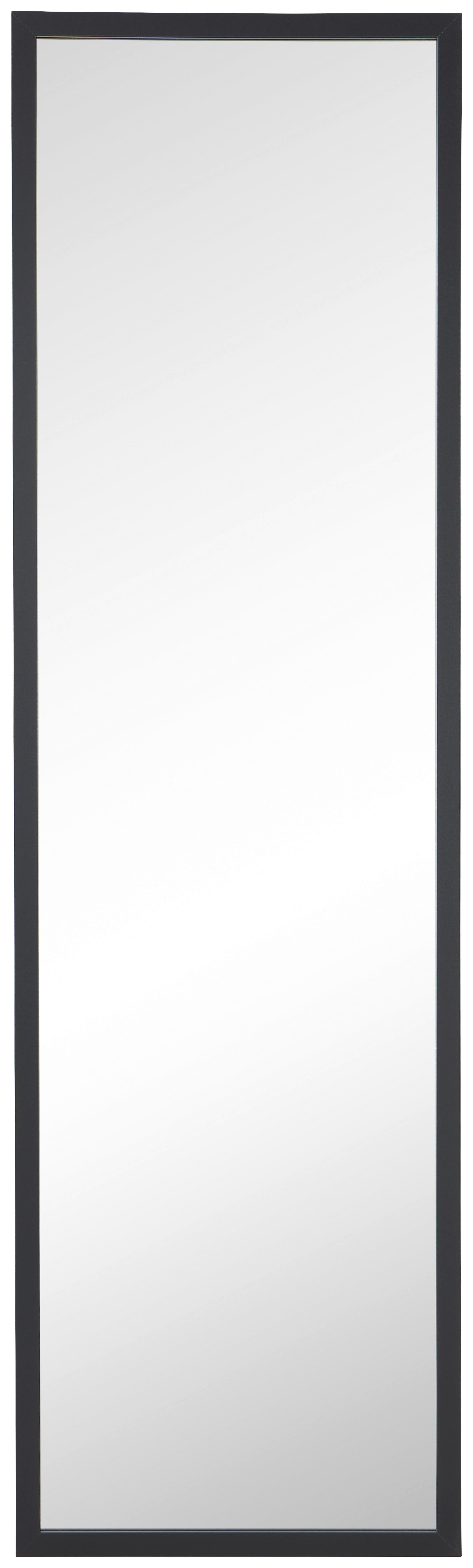 Spiegel Trend Iii Schwarz 155x45 Cm - Schwarz, Trend, Glas/Kunststoff (155/45/1,63cm)