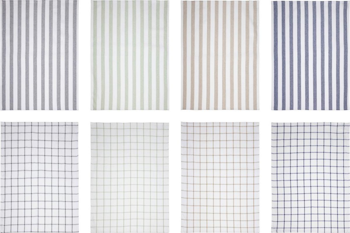 Geschirrtuch So/gt-Bw-St - Multicolor, Basics, Textil (50/70cm)