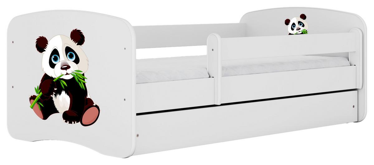 Kinder-/Juniorbett Babydreams inkl. Matratze 80x160 - Birkefarben/Weiß, MODERN, Holz/Holzwerkstoff (80/160cm) - MID.YOU