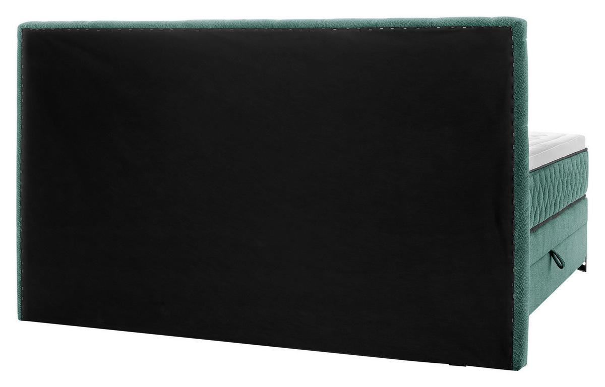 Boxspringbett Mit Topper & Bettkasten 160x200 Carmen A - Türkis, KONVENTIONELL, Holz/Holzwerkstoff (160/200cm) - James Wood
