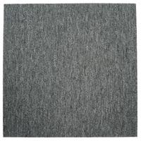 Teppichfliese Hellgrau Sparkle 50x50cm Florhöhe 3,5mm - Hellgrau, Basics, Textil (50/50cm)