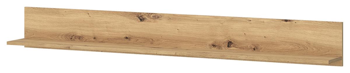 Wandregal Luci Grau Eiche Artisan B: 160 cm - Eiche Artisan, Trend, Holzwerkstoff (160/20/20cm) - MID.YOU