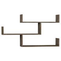 Wandregal Tibet Wandregal - Dunkelbraun, Design, Holzwerkstoff (120/67/22cm) - Livetastic