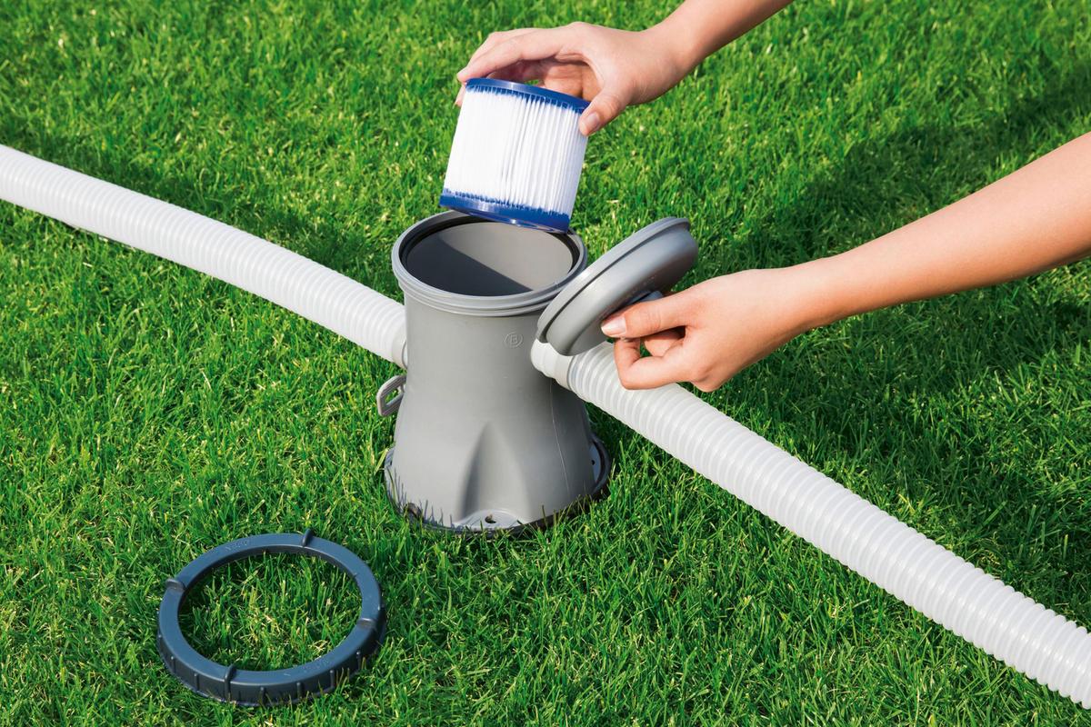 Filterkartusche für Pumpe Pool Cartridge Größe 1, 2er-Set - Blau/Weiß, MODERN, Kunststoff (8/9cm) - Bestway