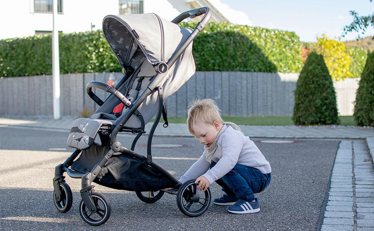 Buggy Boogy Monster Grau Grau, B/h/t: 48x100x74cm - Schwarz/Grau, Basics, Textil/Metall (48/100/74cm) - Osann