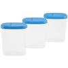 Schüttdosenset Cosima, Blau 3er Set, Je 2 Liter - Blau, Basics, Kunststoff (19/10/21cm)