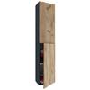 Hochschrank Bad Lendas Bxh 32,6x150 Cm Eichefarben - Eichefarben/Anthrazit, MODERN, Holzwerkstoff (32,6/150/21,7cm) - MID.YOU