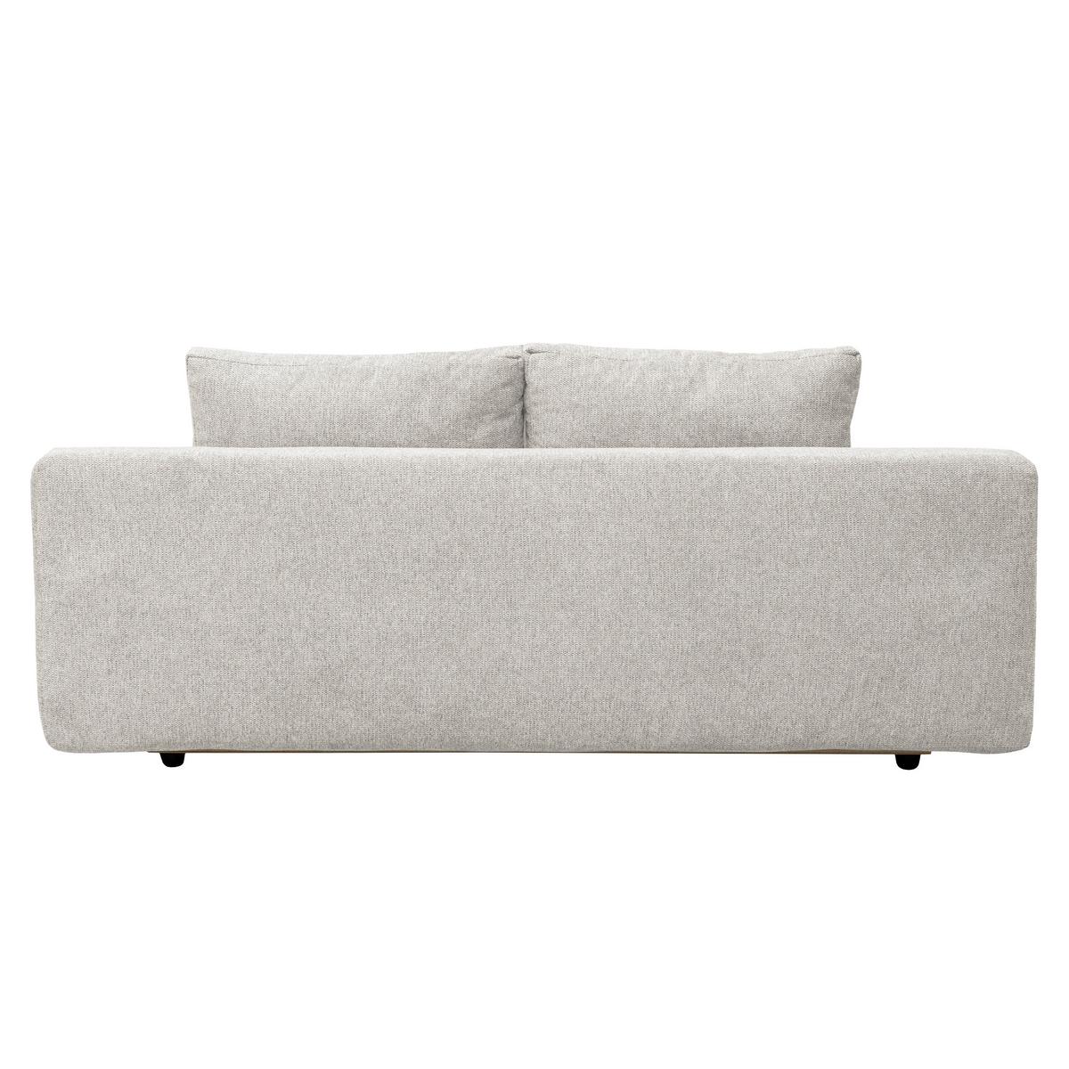 Schlafsofa Olso Beige, Lf: 200x140 Cm - Beige/Schwarz, Trend, Holz/Kunststoff (205/72/100cm)