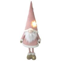 Škriatok s LED - pink/biela, Konventionell, kov/textil (31/80/20cm) - Mömax