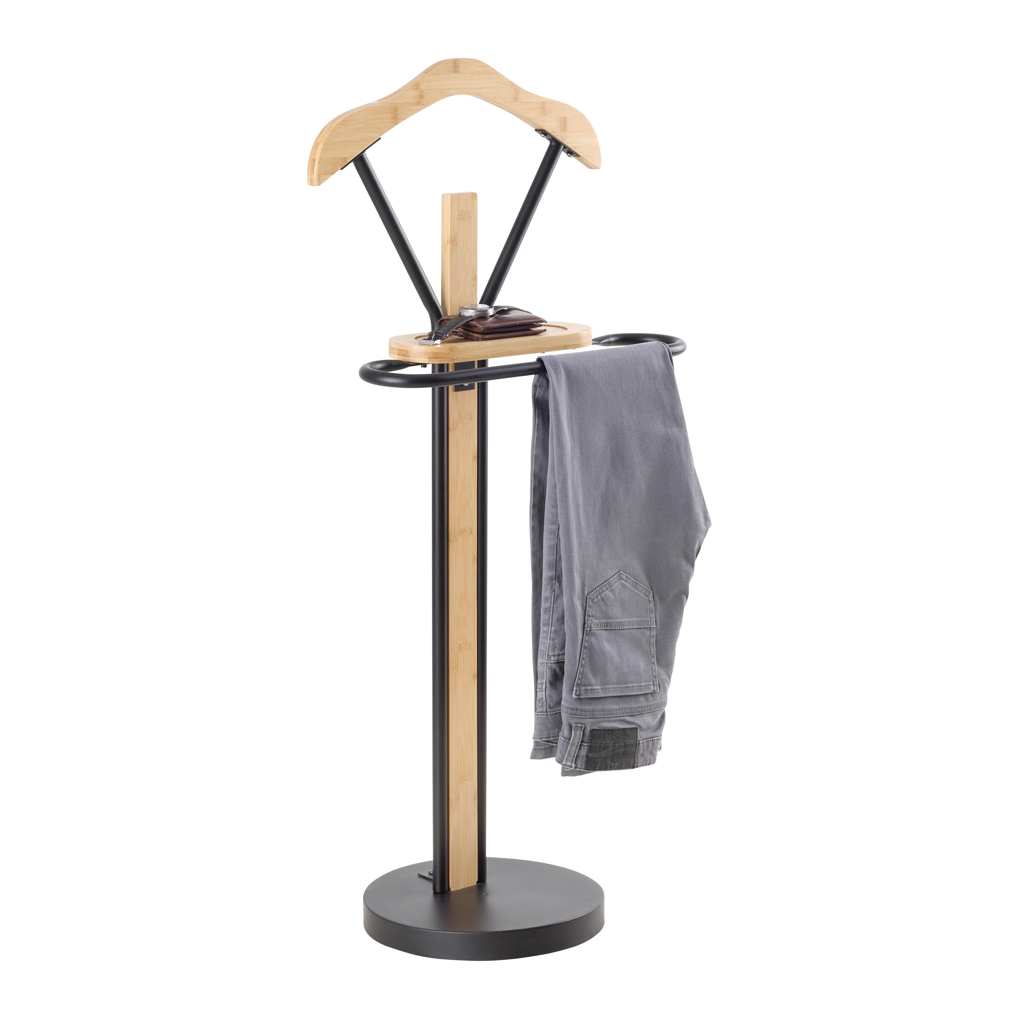 NEMÝ SLUHA MICHA II -SB- - čierna/prírodná farba, Modern, kov/drevo (45/111/28.5 cmcm) - Mömax