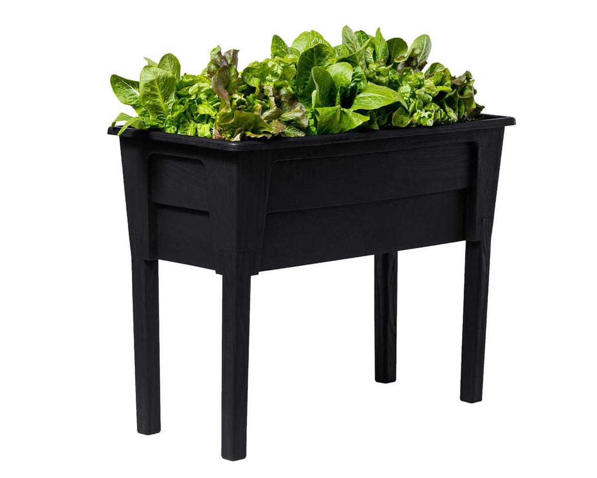 Hochbeet Kunststoff Victoria 78x81x38 cm Anthrazit - Anthrazit, Basics, Kunststoff (78/81/38cm)