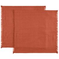 SERVIETTE SIENNA - 2ER PACK - Terracotta, ROMANTIK / LANDHAUS, Textil (40/40cm) - James Wood
