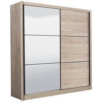 Tolóajtós Szekrény Navara 213/215,5 Cm - tölgyfa színű, Basics (213/215,5/60,5cm)