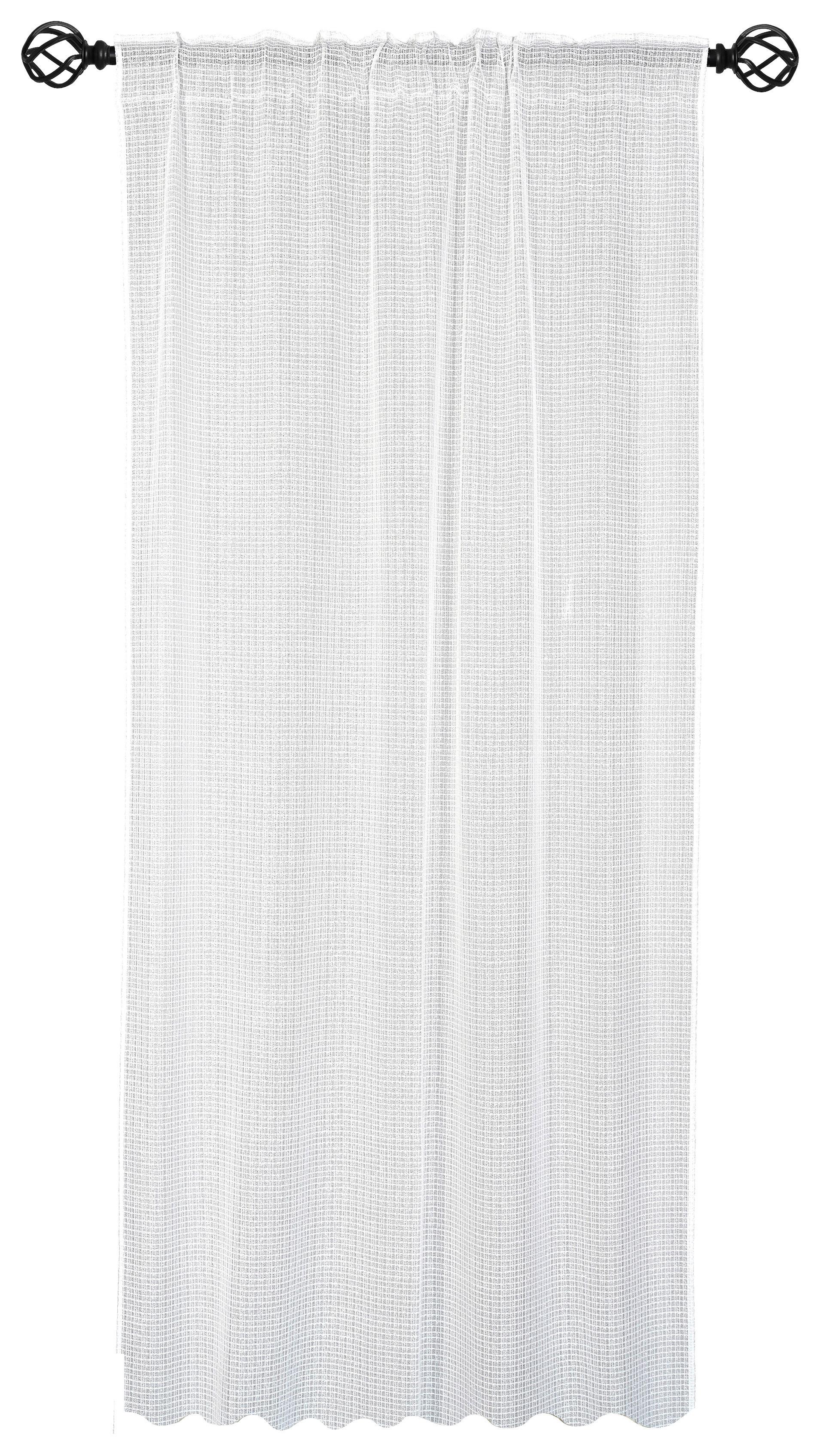 Fertigvorhang Elinja - Weiß, MODERN, Textil (140/245cm) - Luca Bessoni