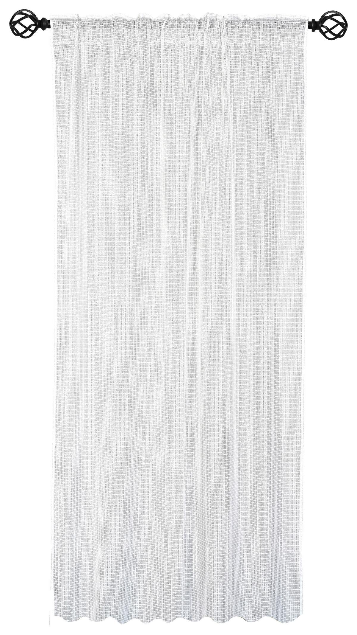 Fertigvorhang Elinja - Weiß, MODERN, Textil (140/245cm) - Luca Bessoni