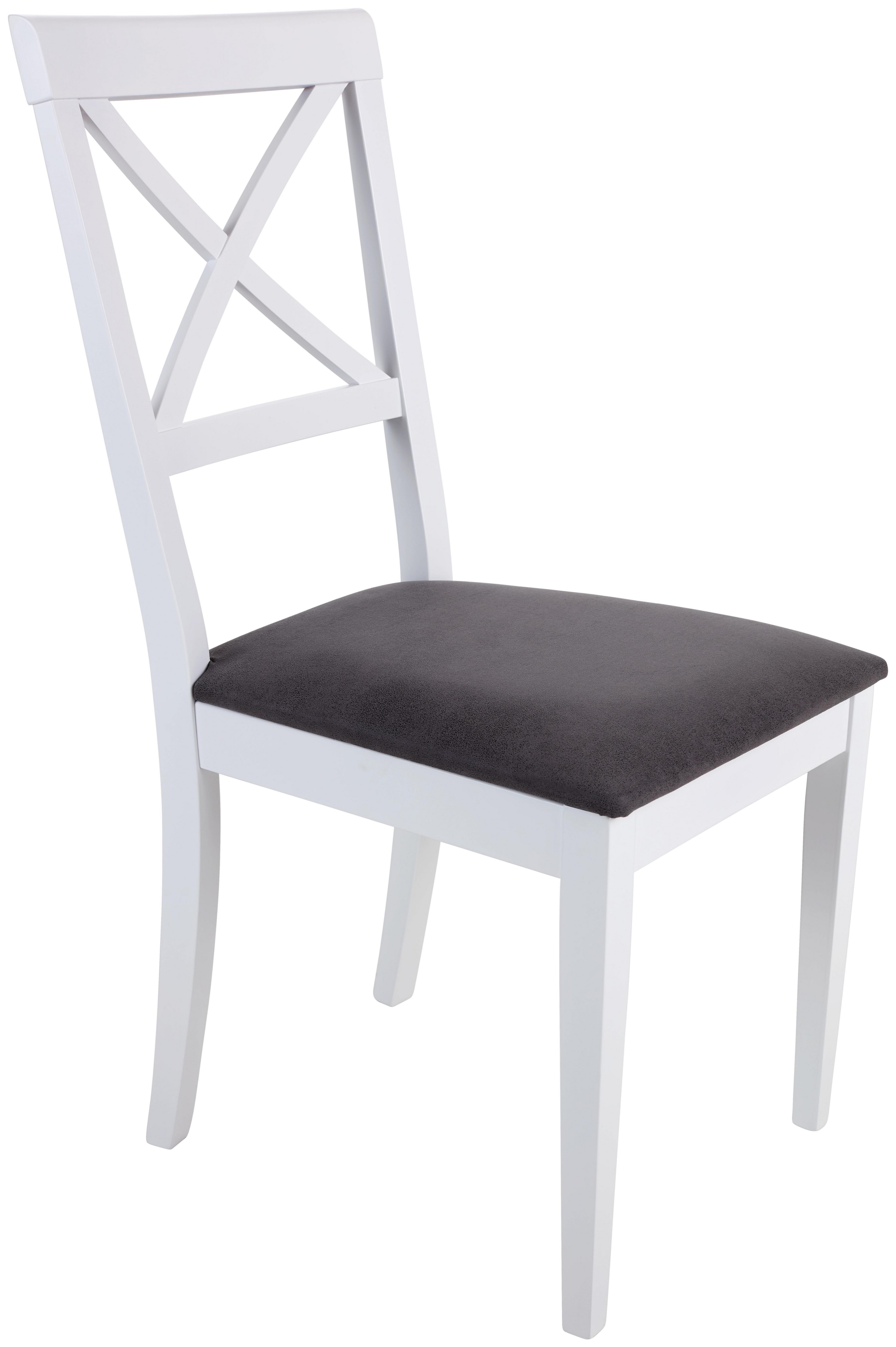 Szék Annette - Szürke/Fehér, konvencionális, Fa (43/90/53cm)