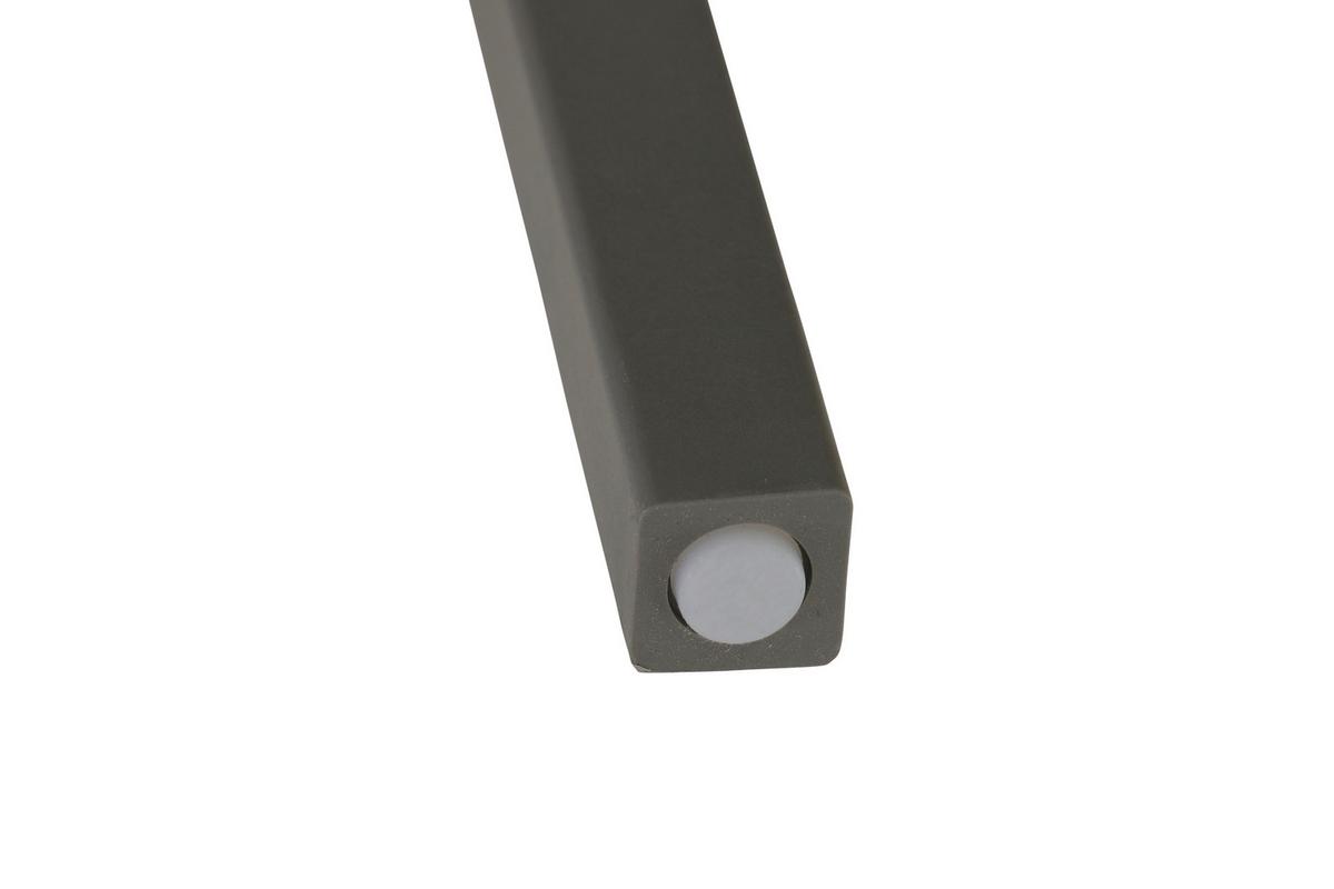 Gartengarnitur T20220 - Anthrazit/Grau, Basics, Holzwerkstoff/Kunststoff (80/80/80cm) - Siena Garden