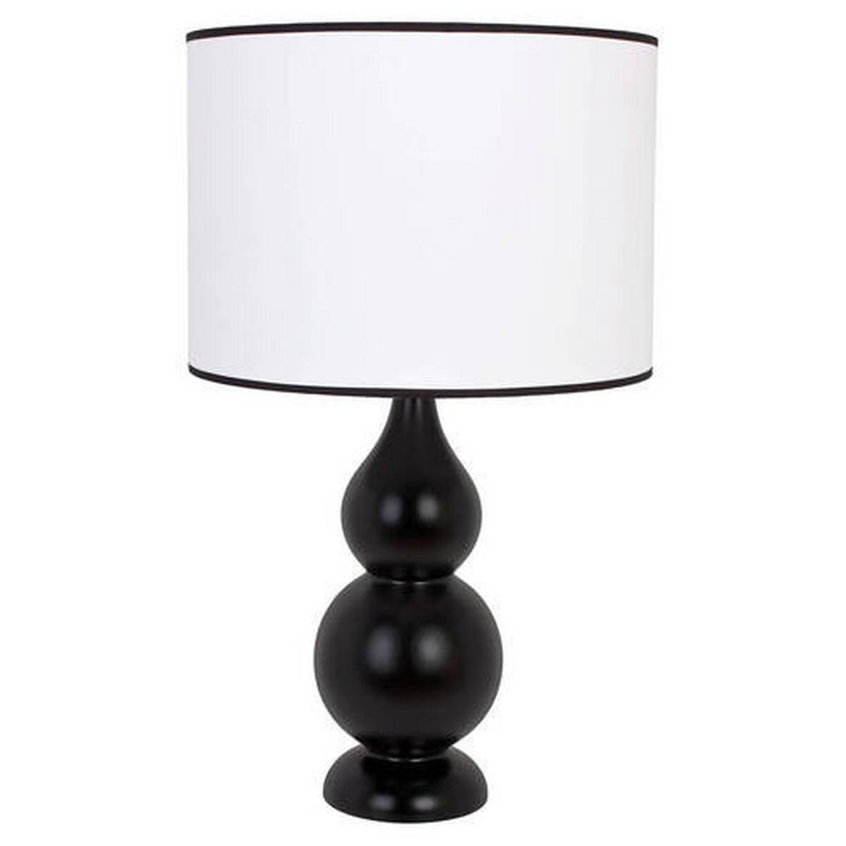 Tischleuchte 4114239 Shisha - Schwarz - Schwarz, KONVENTIONELL, Holz (35/60cm)