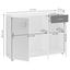 Kommode B 110cm Justus, Weiß/Eiche Dekor - Eichefarben/Schwarz, MODERN, Holzwerkstoff/Kunststoff (110/83,5/35,5cm) - MID.YOU Kommode B 110cm Justus, Weiß/Eiche Dekor - Eichefarben/Schwarz, MODERN, Holzwerkstoff/Kunststoff (110/83,5/35,5cm) - MID.YOU