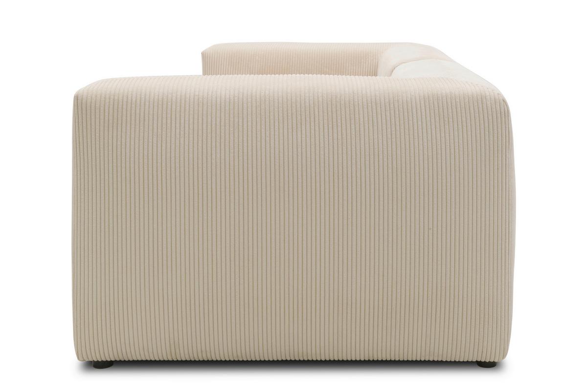 2-sitzer-sofa Creme B: 216 Cm - Creme/Schwarz, Design, Textil (216/69/108cm) - MID.YOU