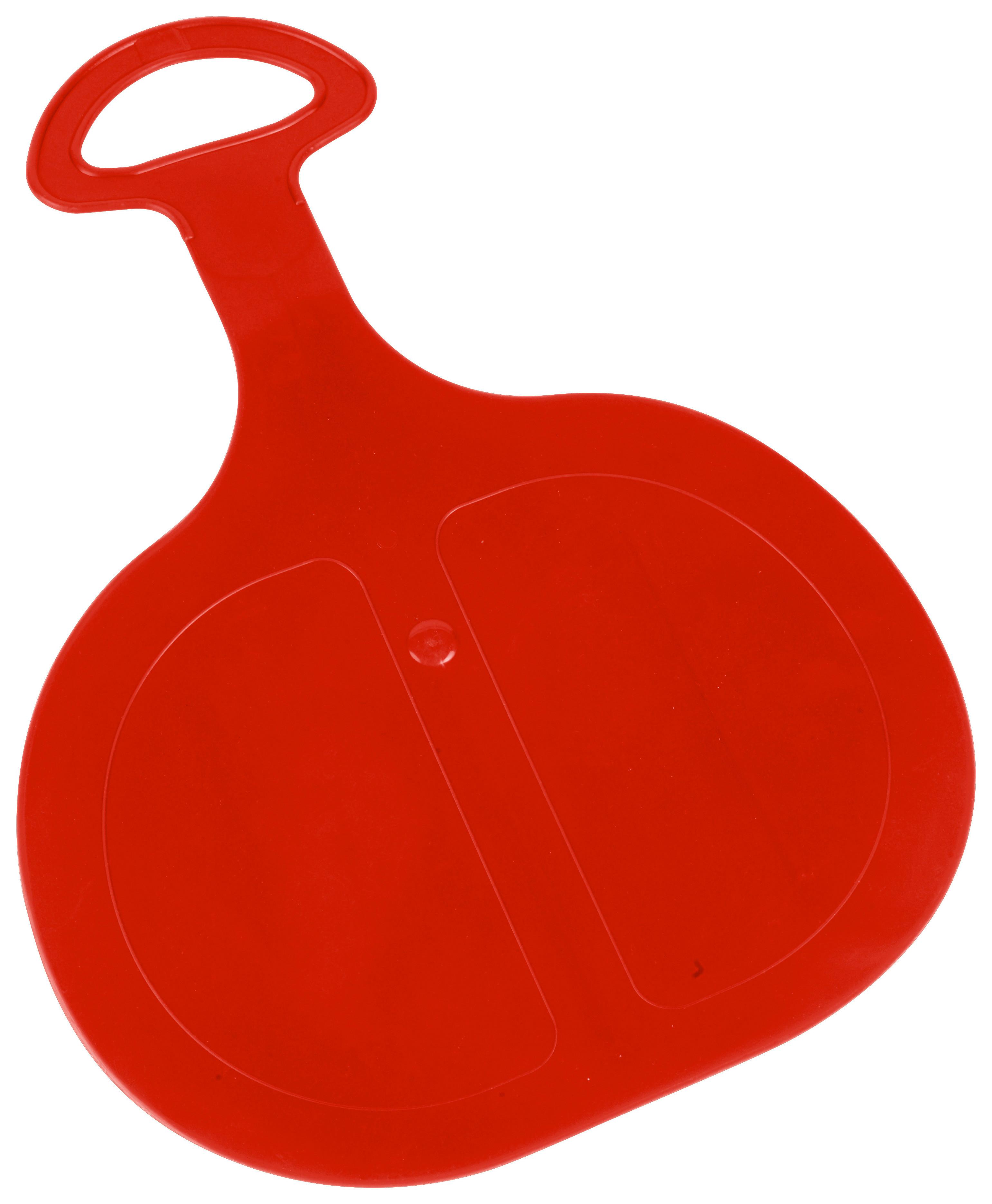 Schneeflitzer Pinguin Rot, Kunststoff mit Griff, 34x46 cm - Rot, Kunststoff (34/46cm)