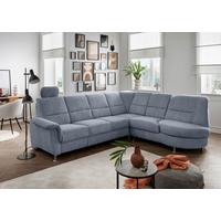 Ecksofa Parole Hellblau S: 275x236 Cm - Chromfarben/Hellblau, MODERN, Textil (275/236cm) - Livetastic