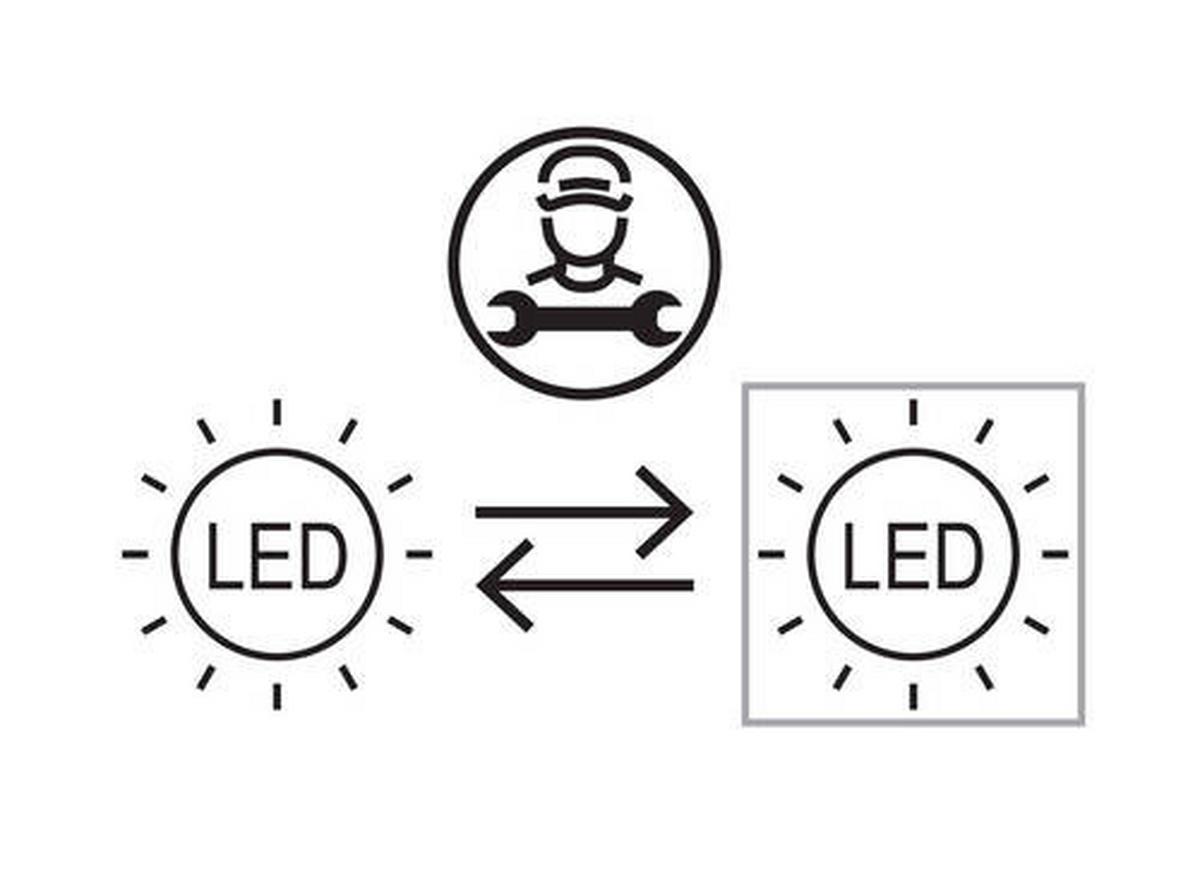 LED-Schreibtischleuchte 58453 - Silberfarben/Schwarz, Design, Kunststoff/Metall (36,8/50/61,2cm) - Globo