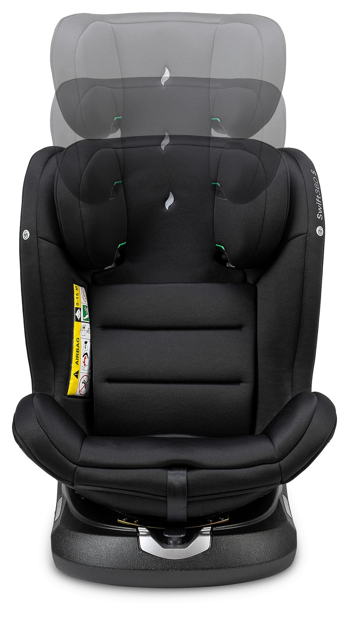 Reboarder-kindersitz Swift360s - Schwarz, Basics, Kunststoff/Textil (44/60/50cm) - Osann