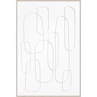 Obraz na plátně Denisa, ca. 60/90 cm - bílá/přírodní barvy, kompozitní dřevo/textil (60/90cm) - Premium Living