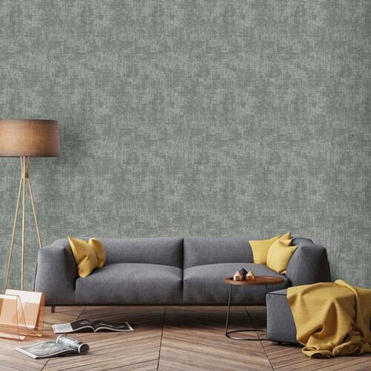 Vliestapete Zara Grün, 52x1000 cm - Grün, Basics (52/1000cm)