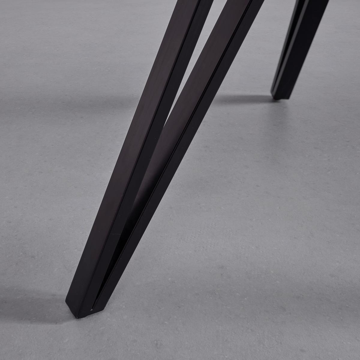 Jídelní stůl ELIAS 90cm - černá/barvy akácie, Moderní, kov/dřevo (90/74cm) - Bessagi Home