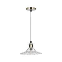 PENDELLEUCHTE 50101273 GENEVA - Schwarz, KONVENTIONELL, Glas/Metall (21.5/21.5/90cm)