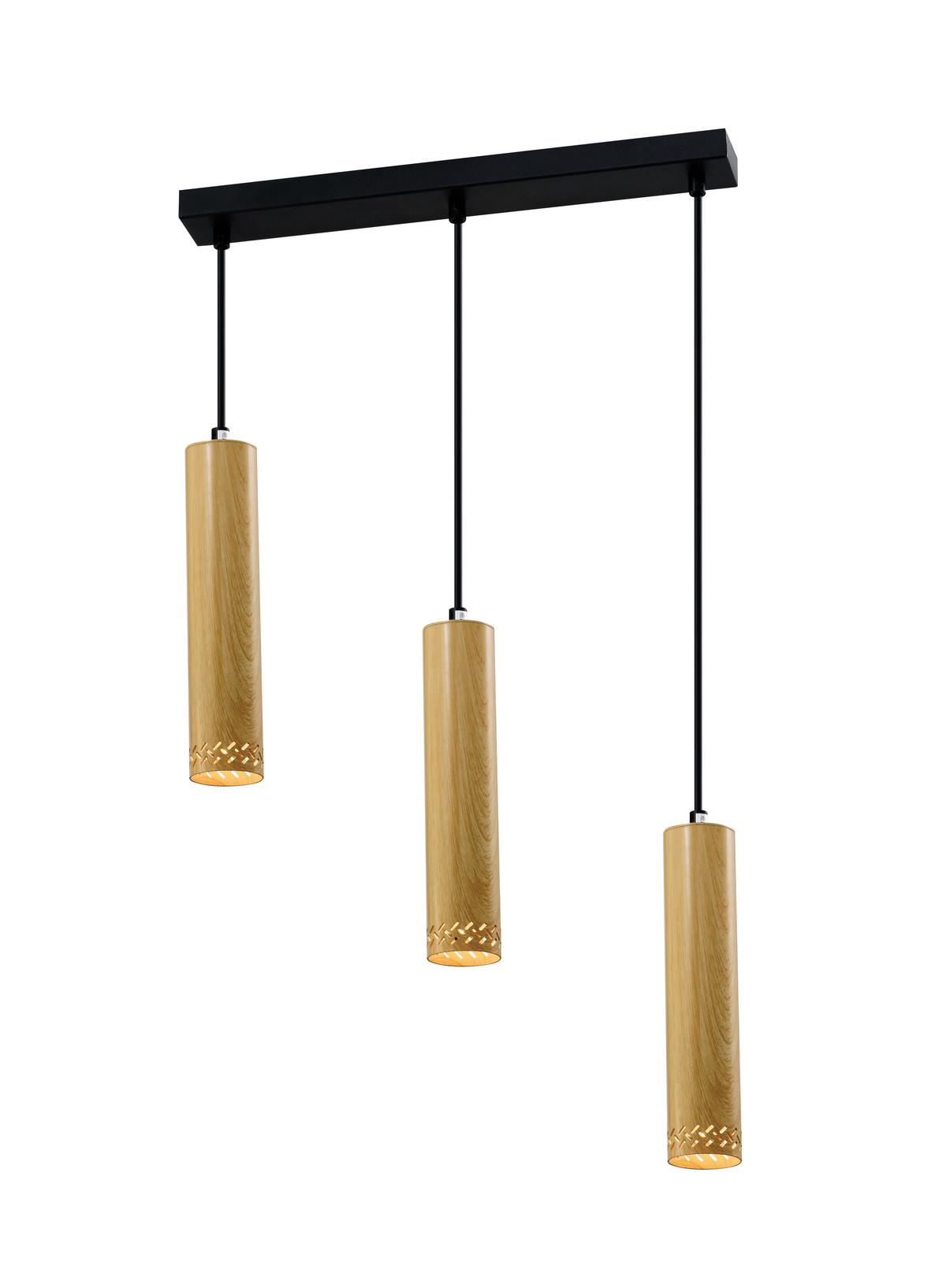 Hängeleuchte 33-79138 Tubo - Schwarz, Design, Metall (46/6/90cm)