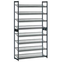 REGÁL NA BOTY TYP: LMR08GBV1 - šedá/černá, Trend, kov (92.5/163.5/30.7cm) - Boxxx