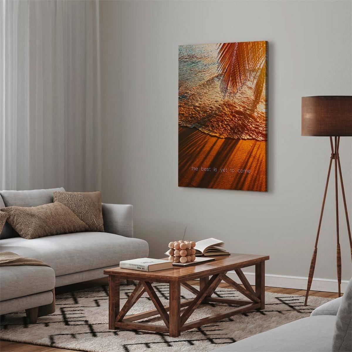 Leinwandbild Sahara Pastellblau B: 40 Cm - Pastellblau/Sahara, Basics, Holzwerkstoff/Textil (40/60/1.2cm) - artgeist
