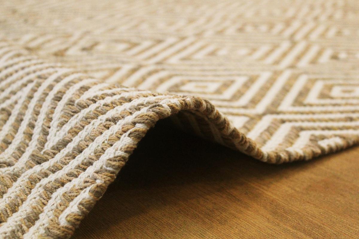 Flachwebteppich Aperitif Braun/Beige, 160x230 cm - Beige/Braun, KONVENTIONELL, Textil (80/150cm)