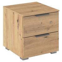 Nachtkästchen Alabama Eiche Artisan Dekor B: 40cm - Alufarben/Eiche Artisan, MODERN, Holzwerkstoff (40/42/42cm) - Rauch Möbel