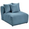 Modul Sofa Bloom B: 85 cm Blau - Blau, Trend, Textil (85/70/122cm) - Livetastic