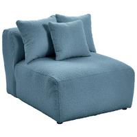 Modul Sofa Bloom B: 85 Cm Blau - Blau, Trend, Textil (85/70/122cm) - Livetastic
