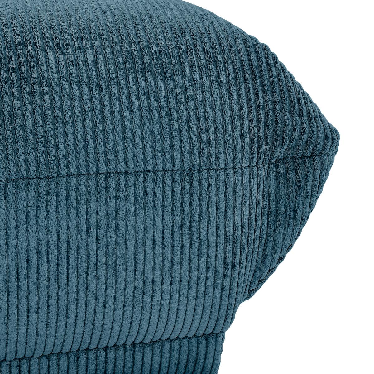 Modul Sofa Giselle Ottomane B: 105 Cm Cord Petrol - Petrol, Trend, Textil (105/80/185cm) - Livetastic