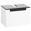 Waschbeckenunterschrank Siena B: 60 cm Weiß/Anthrazit - Anthrazit/Weiß, MODERN, Holzwerkstoff (60/40/35cm) - Held