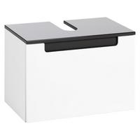 Waschbeckenunterschrank Siena B: 60 cm Weiß/Anthrazit - Anthrazit/Weiß, MODERN, Holzwerkstoff (60/40/35cm) - Held