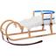 Schlitten 3-teiliges Set - Blau/Weiß, KONVENTIONELL, Holz/Kunststoff (110cm) Schlitten 3-teiliges Set - Blau/Weiß, KONVENTIONELL, Holz/Kunststoff (110cm)
