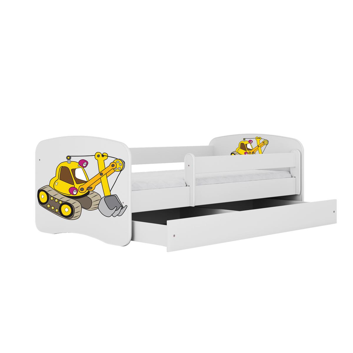 Kinder-/Juniorbett Babydreams Inkl. Matratze 80x160 - Birkefarben/Weiß, MODERN, Holz/Holzwerkstoff (80/160cm) - MID.YOU
