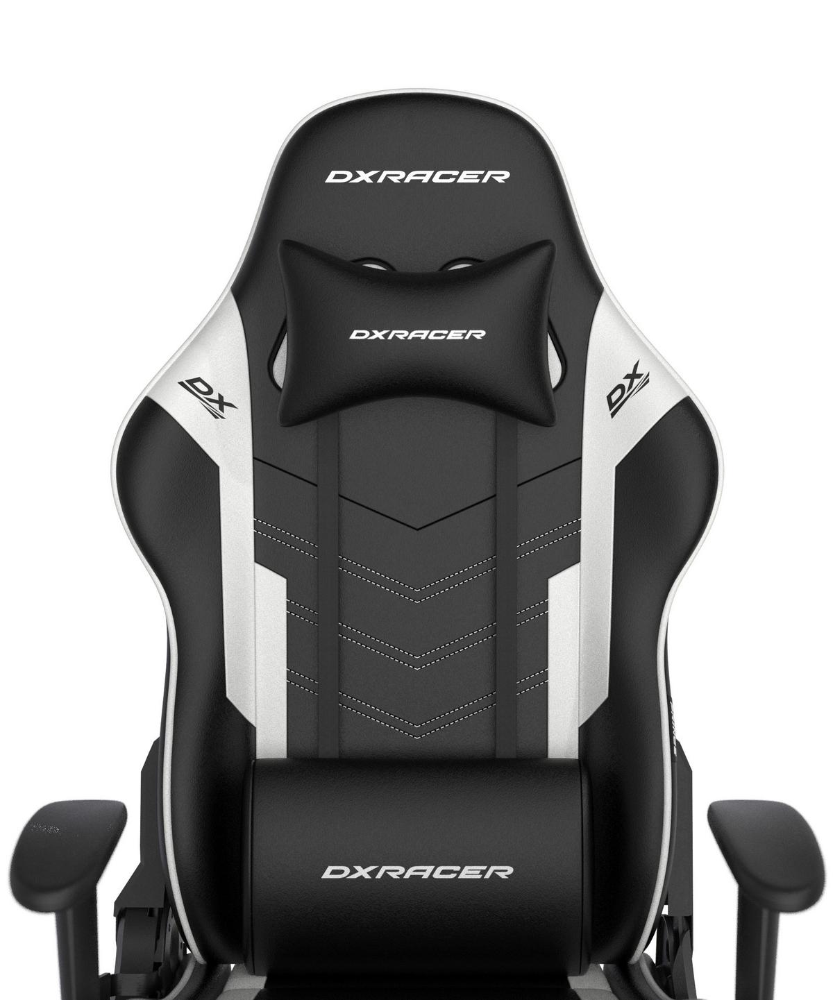 Gamingstuhl DX Racer Prince L - Schwarz/Weiß, MODERN, Kunststoff/Textil (67/126/67cm) - Dxracer